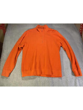 Orvis Fishing Lure Jacket SZ Med Orange Fishing 100% cotton